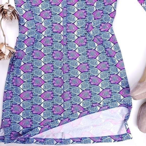 New Vineyard Vines Blue Fish Micro Nylon Dress M - Picture 11 of 12